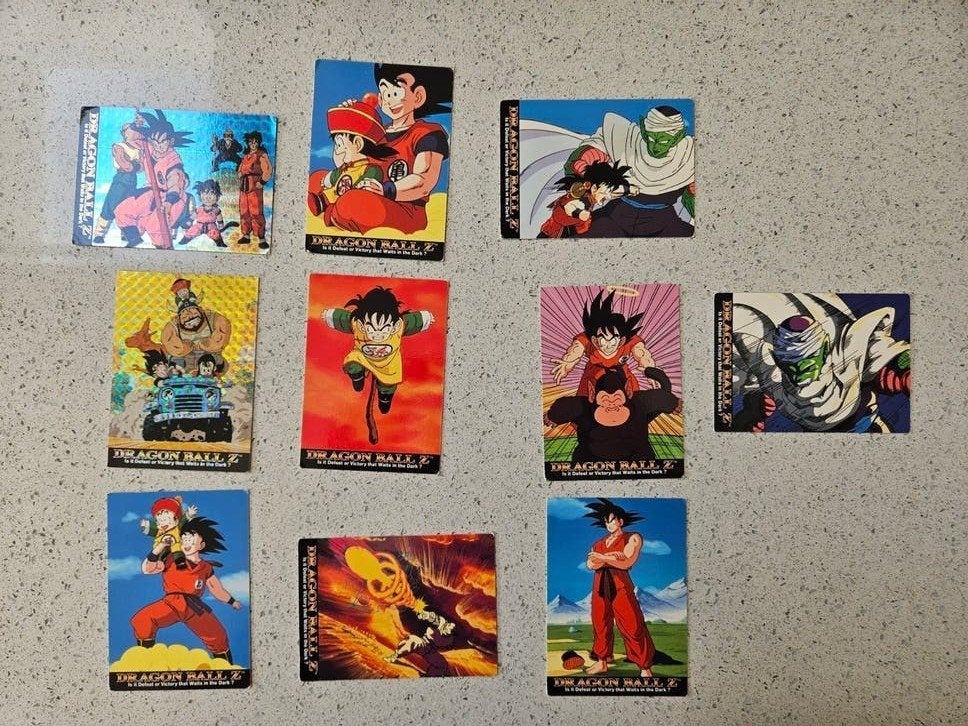 Vintage Dragon Ball Z kaarten (verschillende series), Hobby en Vrije tijd, Verzamelkaartspellen | Overige, Ophalen, Zo goed als nieuw