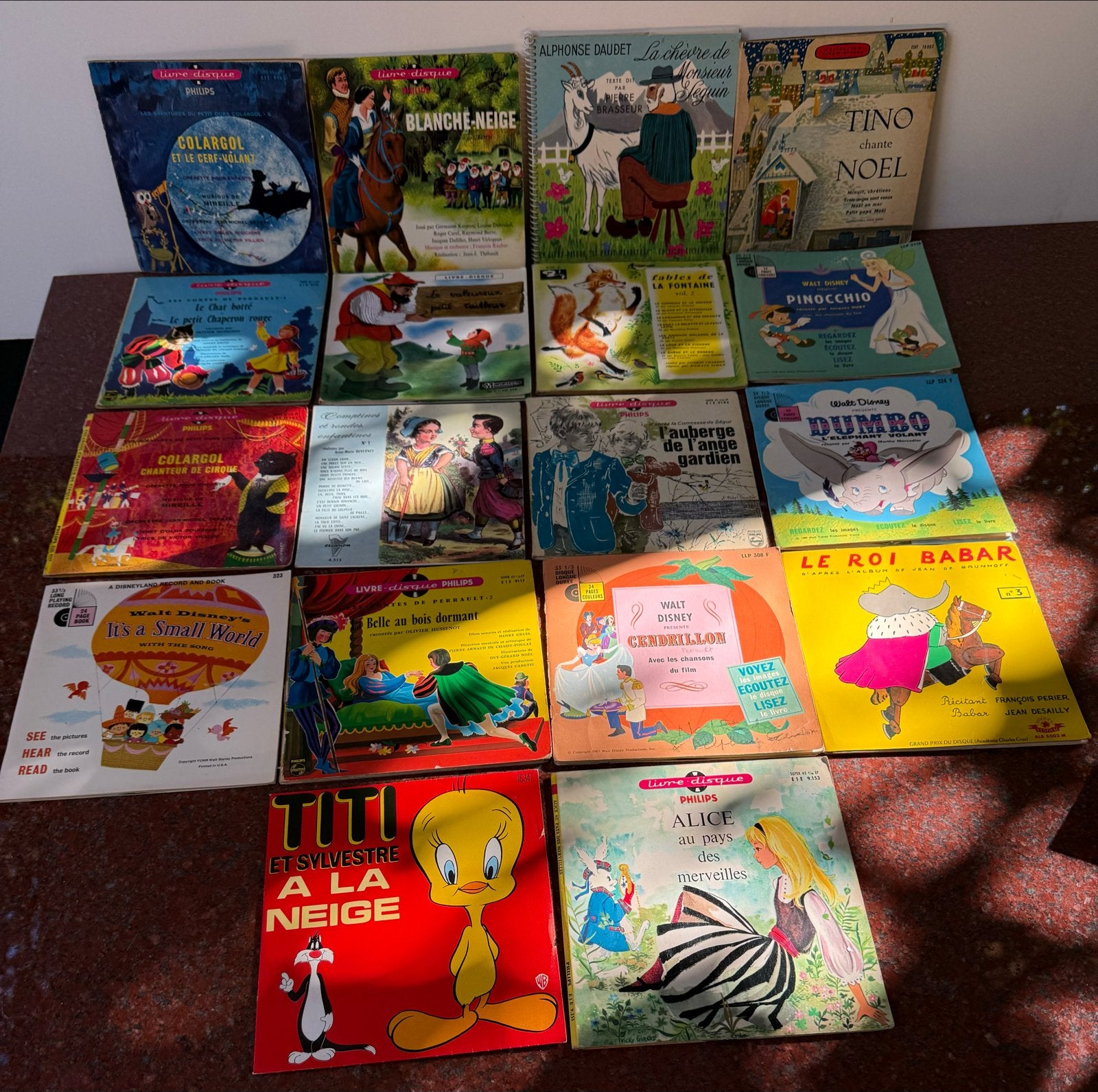 Grote collectie vintage kinder luisterboeken (19 stuks), Gebruikt, Ophalen of Verzenden, 3 tot 5 jaar, Album