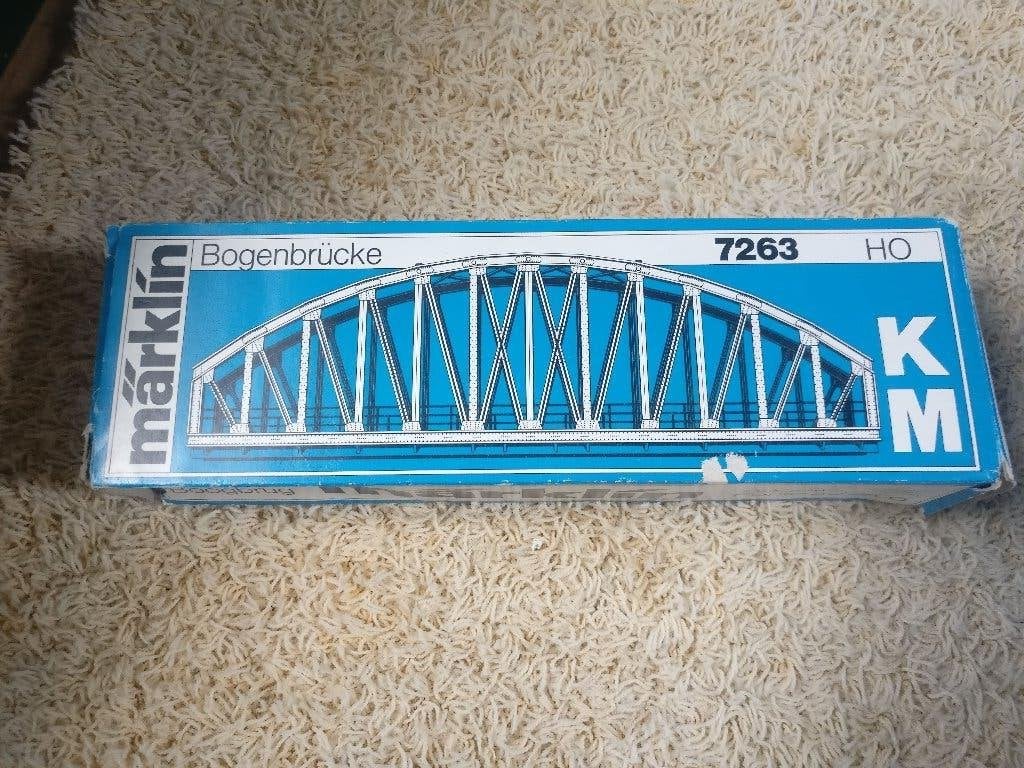 Märklin boogbrug 7263., Wisselstroom, Brug, Tunnel of Gebouw, Nieuw, Ophalen of Verzenden