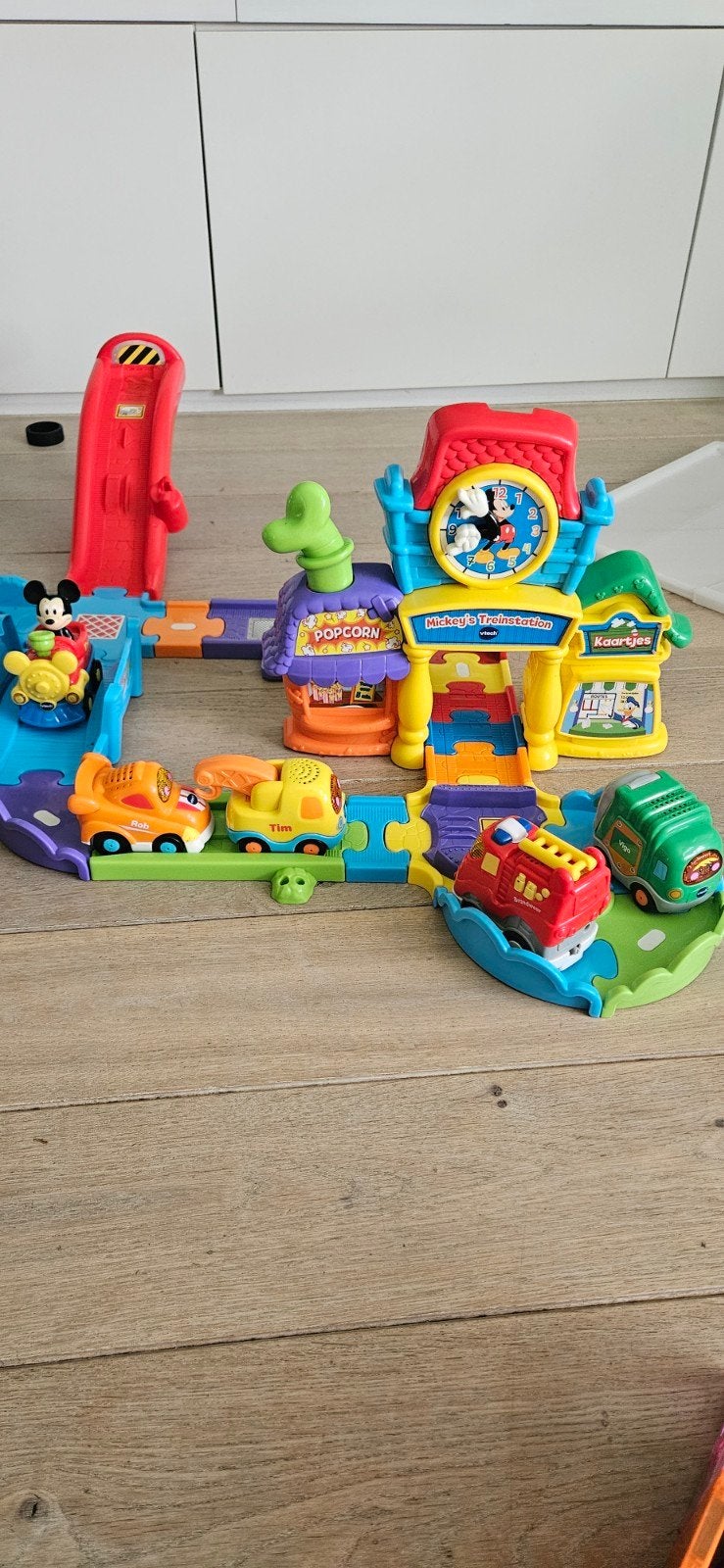 VTech Toet Toet Auto's Mickey's Treinstation & Baandelen, Ophalen of Verzenden, Gebruikt