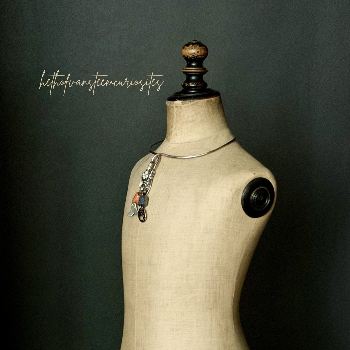 Zeldzame Amazigh Zilveren Halsring uit Zuid-Tunesië, Sieraden, Tassen en Uiterlijk, Ophalen of Verzenden, Zilver, Ketting, Met edelsteen