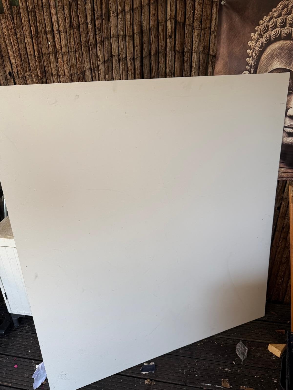 2x Trespa platen - Wit, Doe-het-zelf en Verbouw, Platen en Panelen, Ophalen
