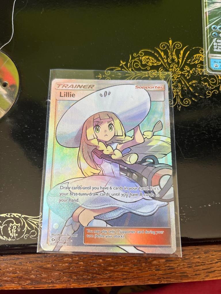 Pokemonkaart Lillie #147, Ophalen, Zo goed als nieuw, Losse kaart, Foil