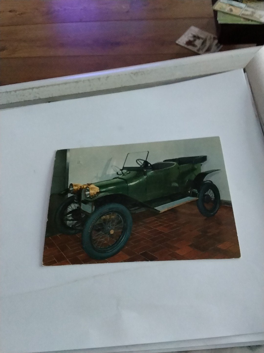 Oude ansichtkaart met klassieke auto (Wanderer 1917), Ophalen of Verzenden, Voor 1920, Gelopen