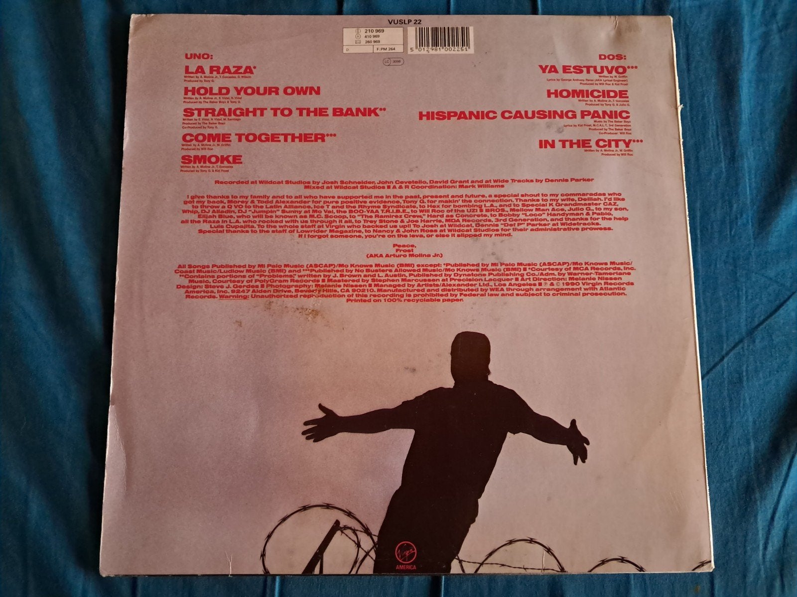 Kid Frost - Hispanic Causing Panic LP (1990), Cd's en Dvd's, LP, Gebruikt, Verzenden, 12 inch