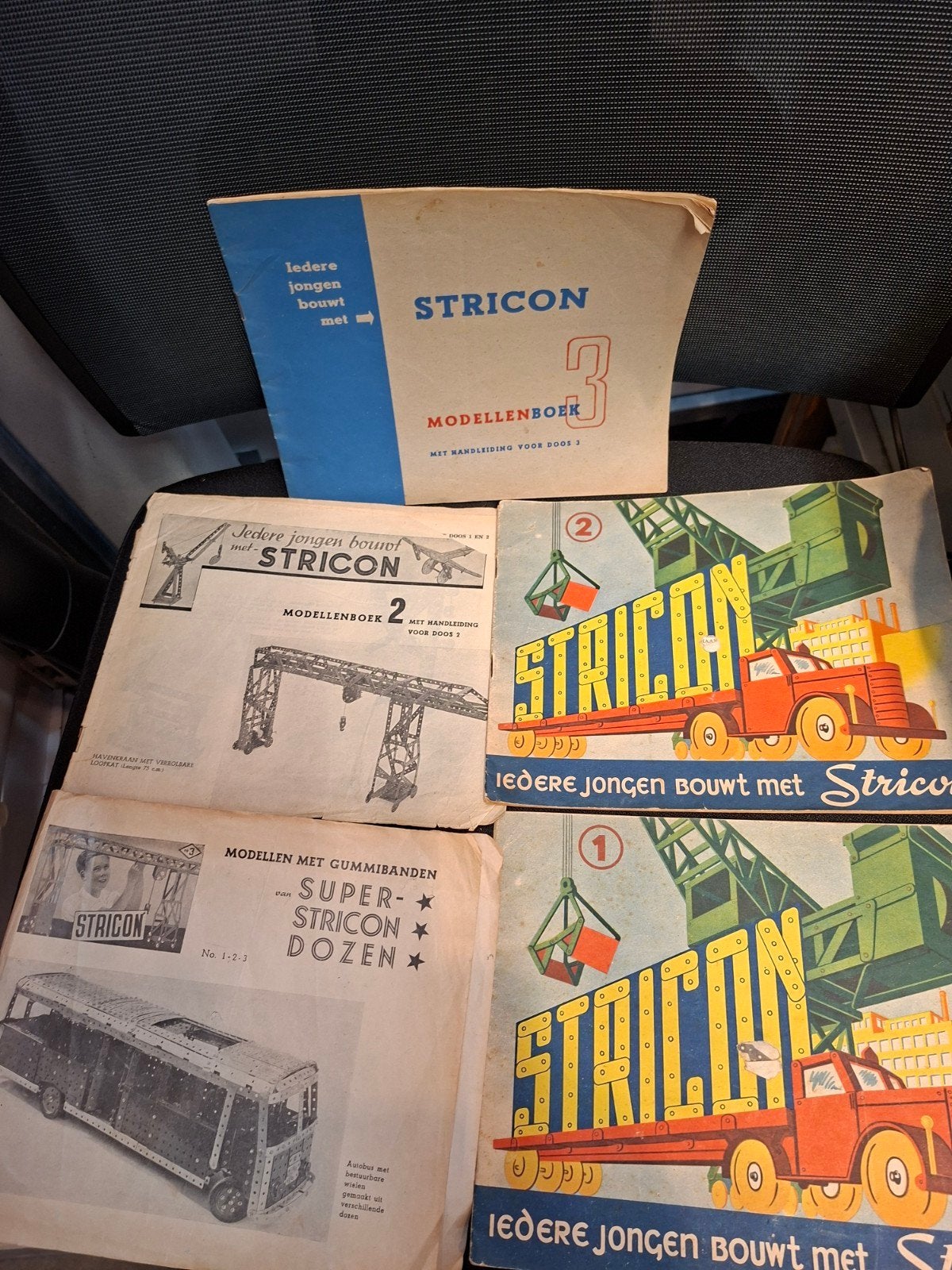 Unieke vondst: 5 Stricon Modellenboeken (Nederlandse Meccano, Verzamelen, Ophalen of Verzenden
