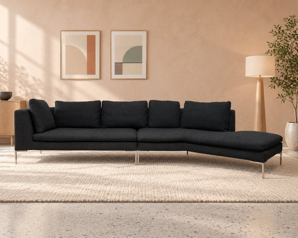 ZGAN B&B Italia Charles Hoekbank + GARANTIE | NP €12.000, Hoekbank, B&B Italia, Vierpersoons of meer, Design Bank Bankstel Zetel Hoekbank B&B Italia