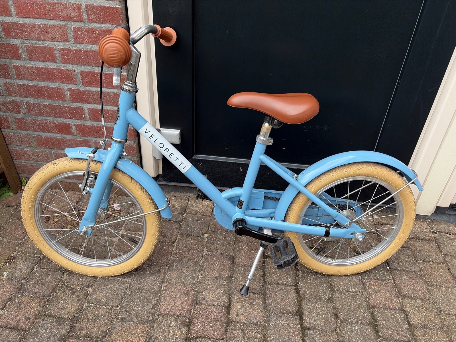 Veloretti kinderfiets 16 inch - Zo goed als nieuw, Ophalen, Zo goed als nieuw, Terugtraprem, 16 tot 20 inch