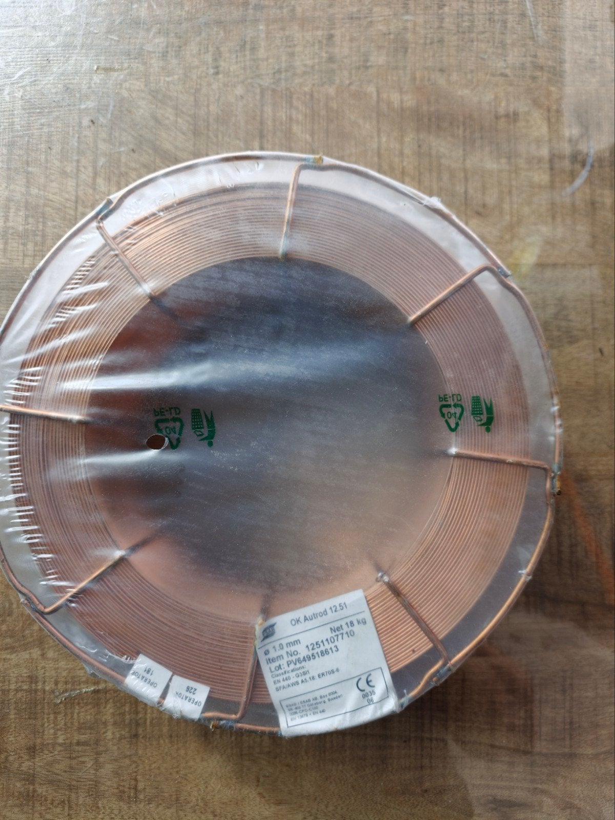 ESAB OK Autrod 12.51 lasdraad 1.0 mm, 18 kg, Ophalen of Verzenden