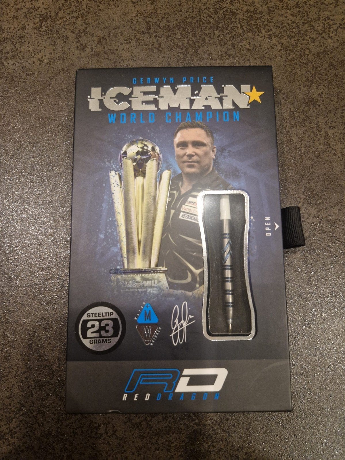 Gerwyn Price Iceman dartpijlen 23g mag ook teruil, Verzenden, Zo goed als nieuw, Pijlen