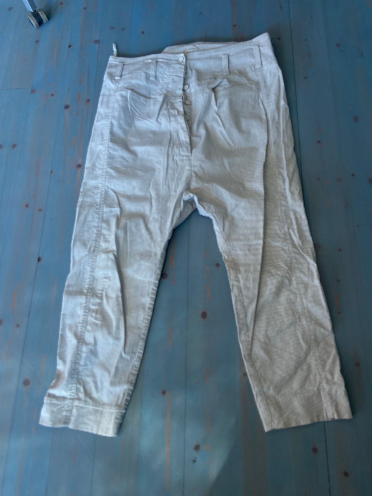 Anette Gortz mt 42 3/4 broek wit met streepje, Ophalen of Verzenden, Zo goed als nieuw, Wit
