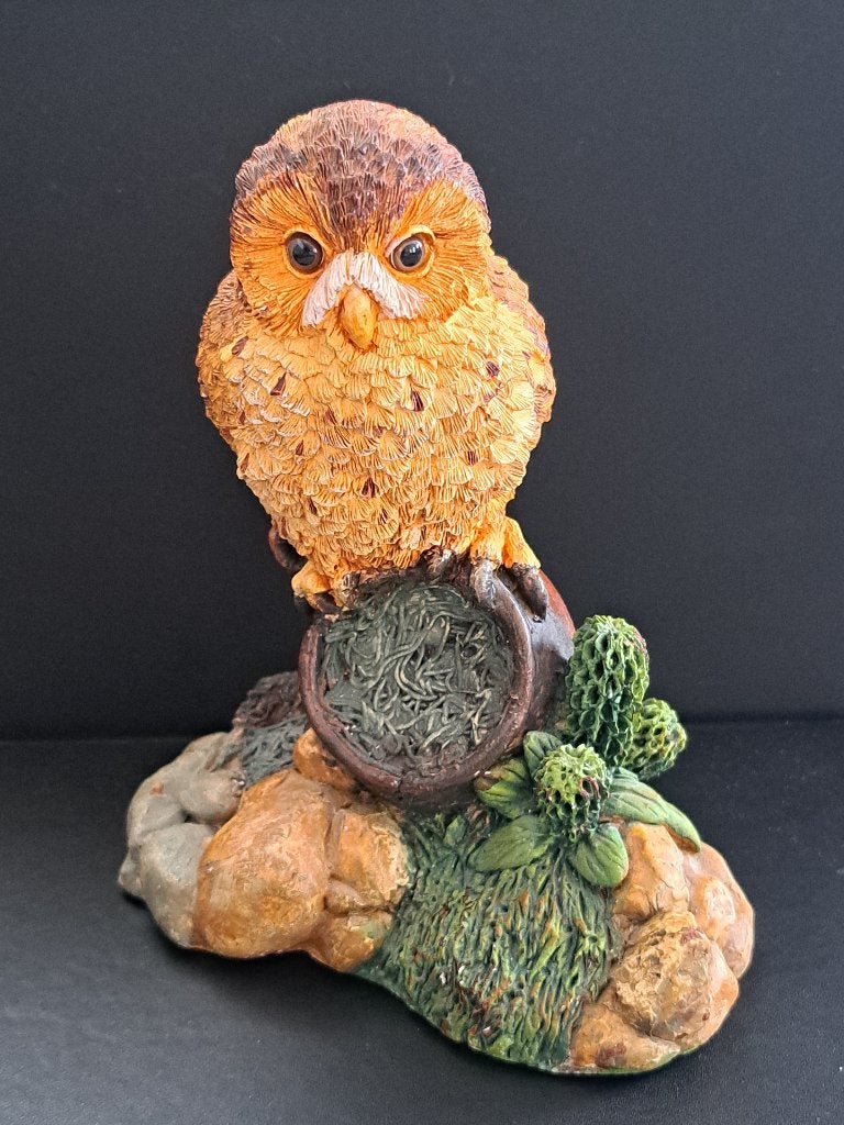 Realistisch beeld uil 16 cm, Verzamelen, Beelden en Beeldjes, Ophalen of Verzenden, Zo goed als nieuw, Dier