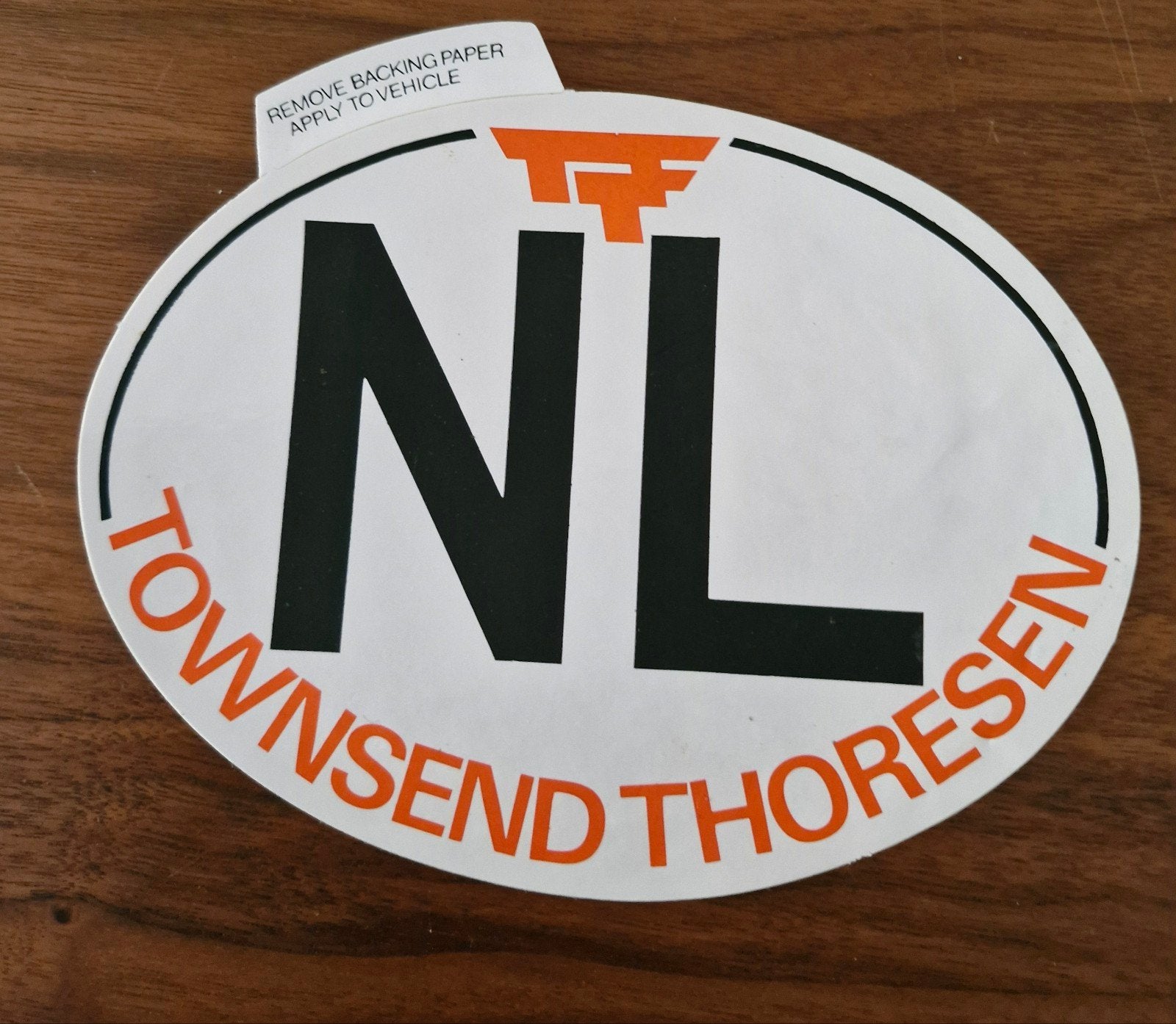 018 NL Townsend Thoresen Sticker - 17x13 cm, Auto diversen, Ophalen of Verzenden