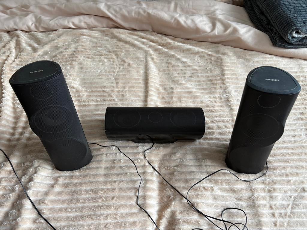 Philipssubwoofer speaker set hts 5520, Ophalen of Verzenden, Zo goed als nieuw, Overige merken, Overige spelers