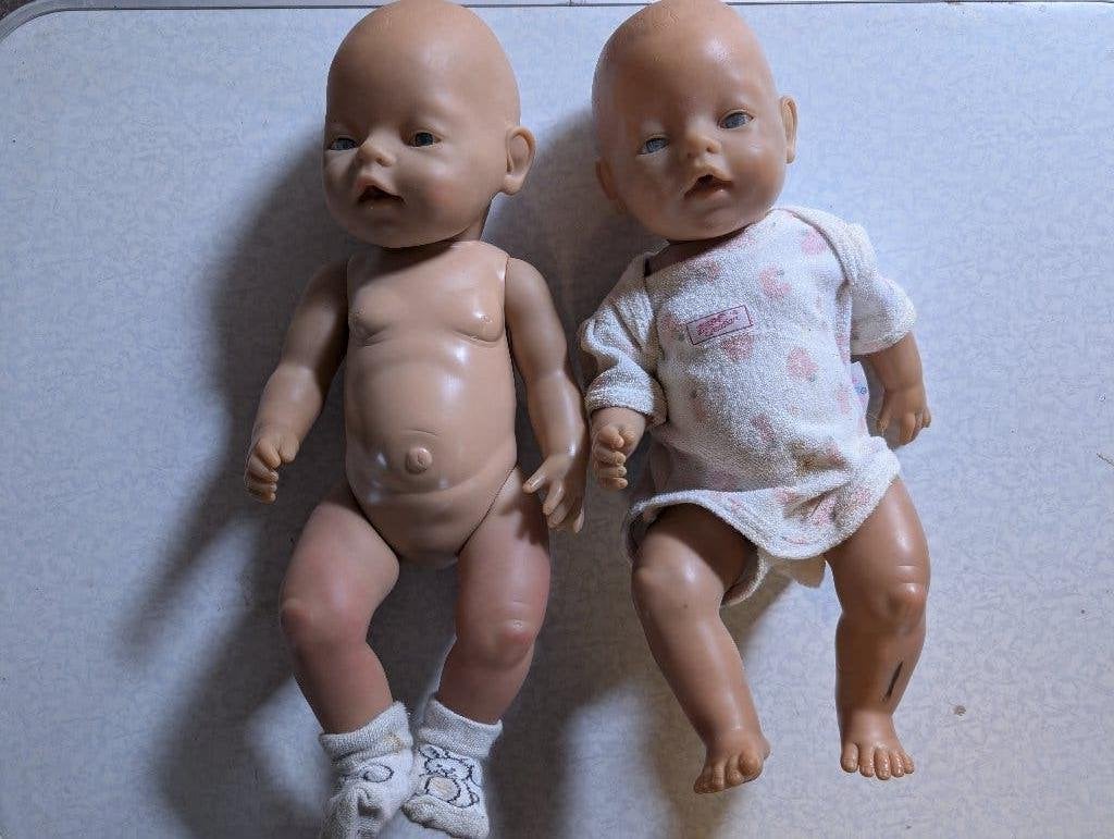 Set Baby Born poppen + overige poppen + accessoires, Ophalen, Gebruikt, Babypop