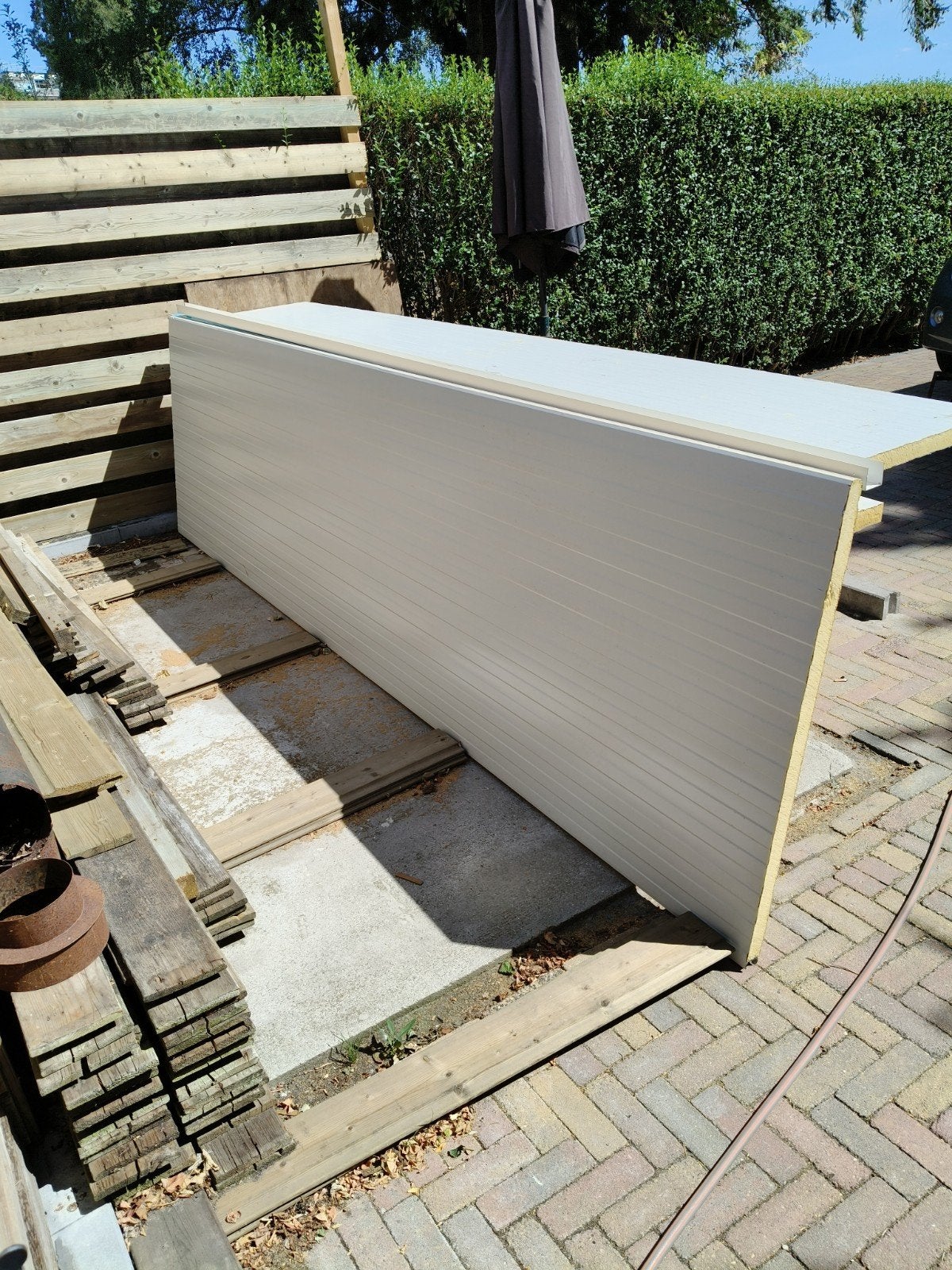 Nieuwe prefab geïsoleerde wand/dakplaat met U-profiel, Ophalen, 25 tot 50 mm, Overige typen, Nieuw