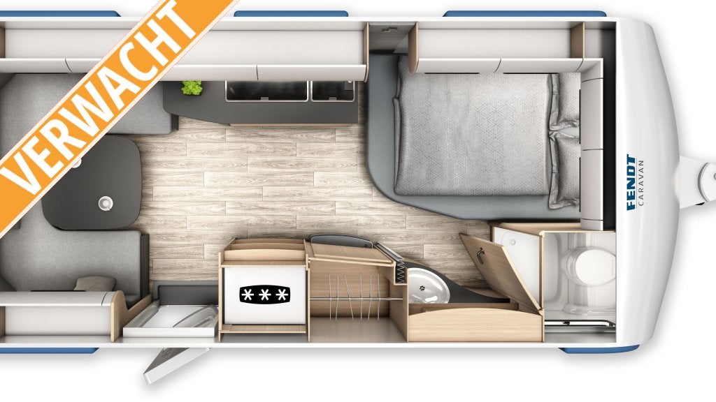 Fendt Apero 495 SFB MODEL 2027, Caravans en Kamperen, Rondzit, Bedrijf, Overige typen, 1250 - 1500 kg