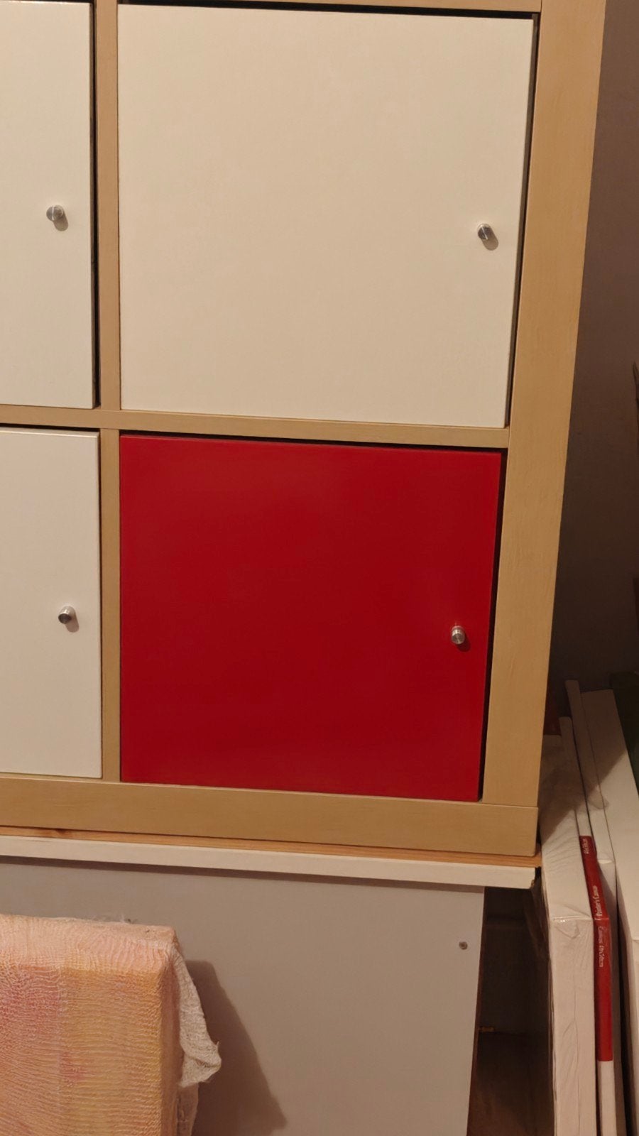 3x Rode Kallax Deurinzetstukken voor IKEA Kast, Ophalen, Gebruikt