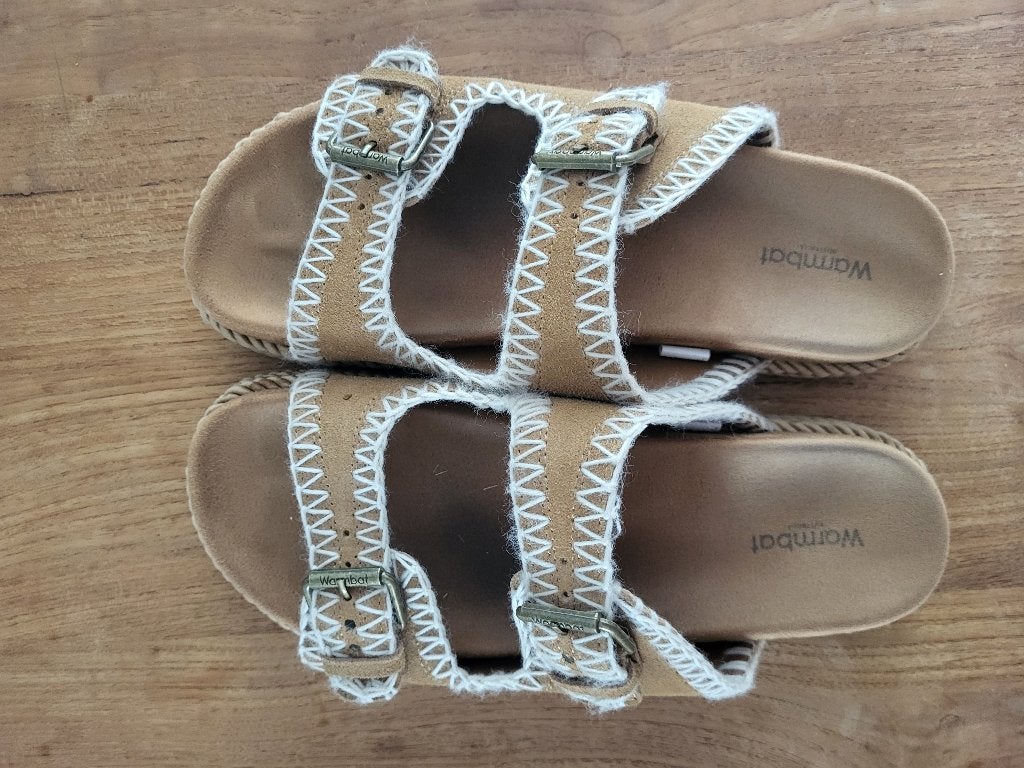 Warmbat slippers, Slippers, Bruin, Ophalen of Verzenden, Zo goed als nieuw