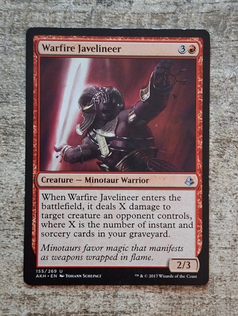 Warfire Javelineer - Magic the Gathering, Verzenden, Gebruikt, Losse kaart