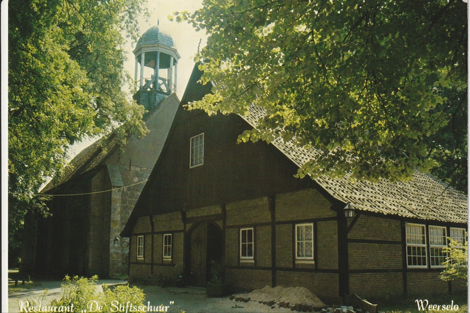 WEERSELO RESTAURANT DE STIFTSSCHUUR KAPEL KLOKKETOREN, Verzamelen, Ophalen of Verzenden, 1980 tot heden, Ongelopen, Overijssel