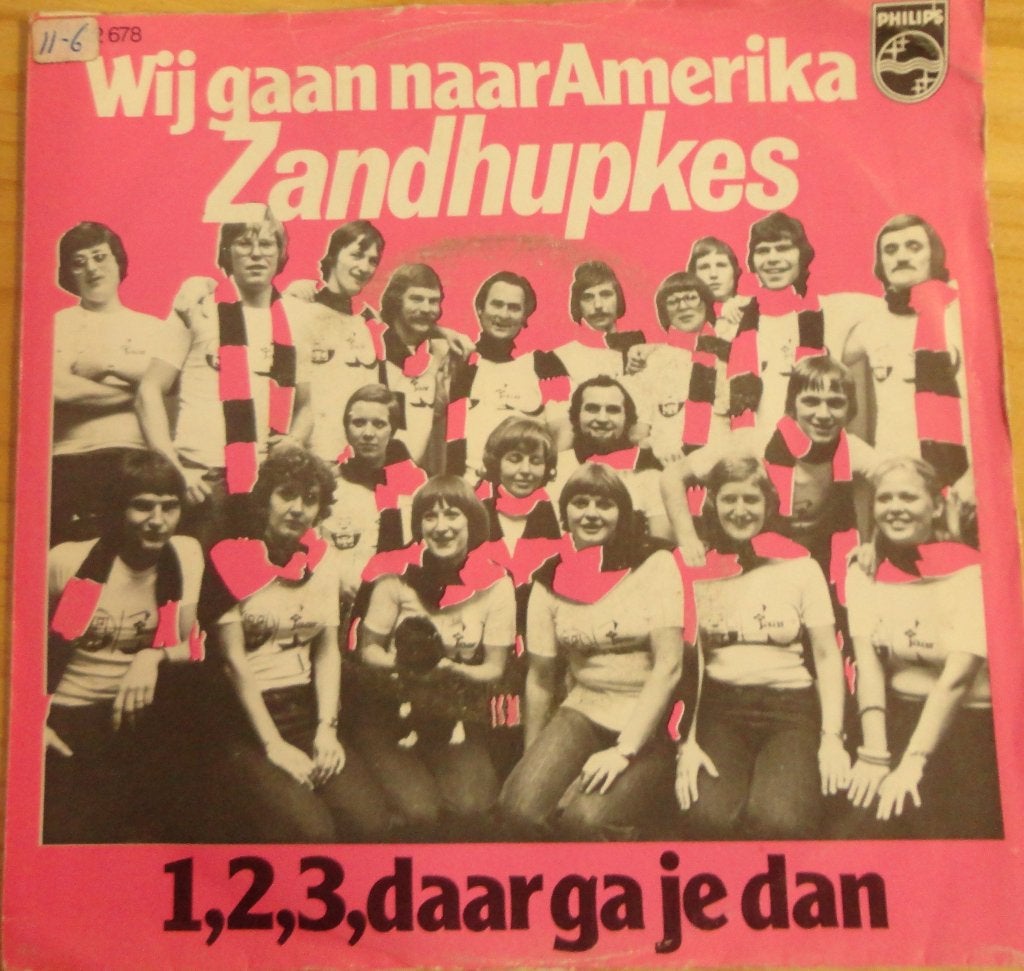 Zandhupkes > Wij gaan naar Amerika, Ophalen of Verzenden, Gebruikt, 7 inch, Nederlandstalig
