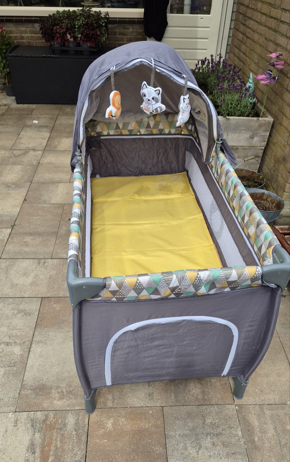 Lionelo Sven Plus 2in1 Meegroeibed & Campingbedje, Ophalen, Gebruikt, Reisbedje