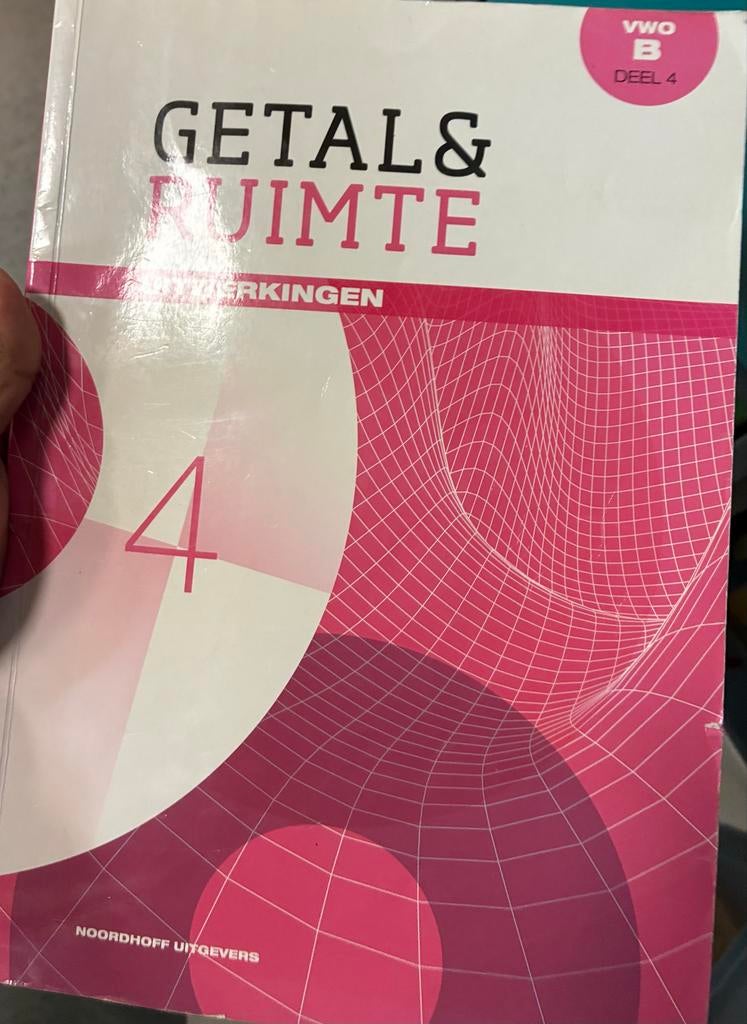 VWO B deel 4 Getal & Ruimte Uitwerkingen, Ophalen, Beta, Zo goed als nieuw, Overige niveaus