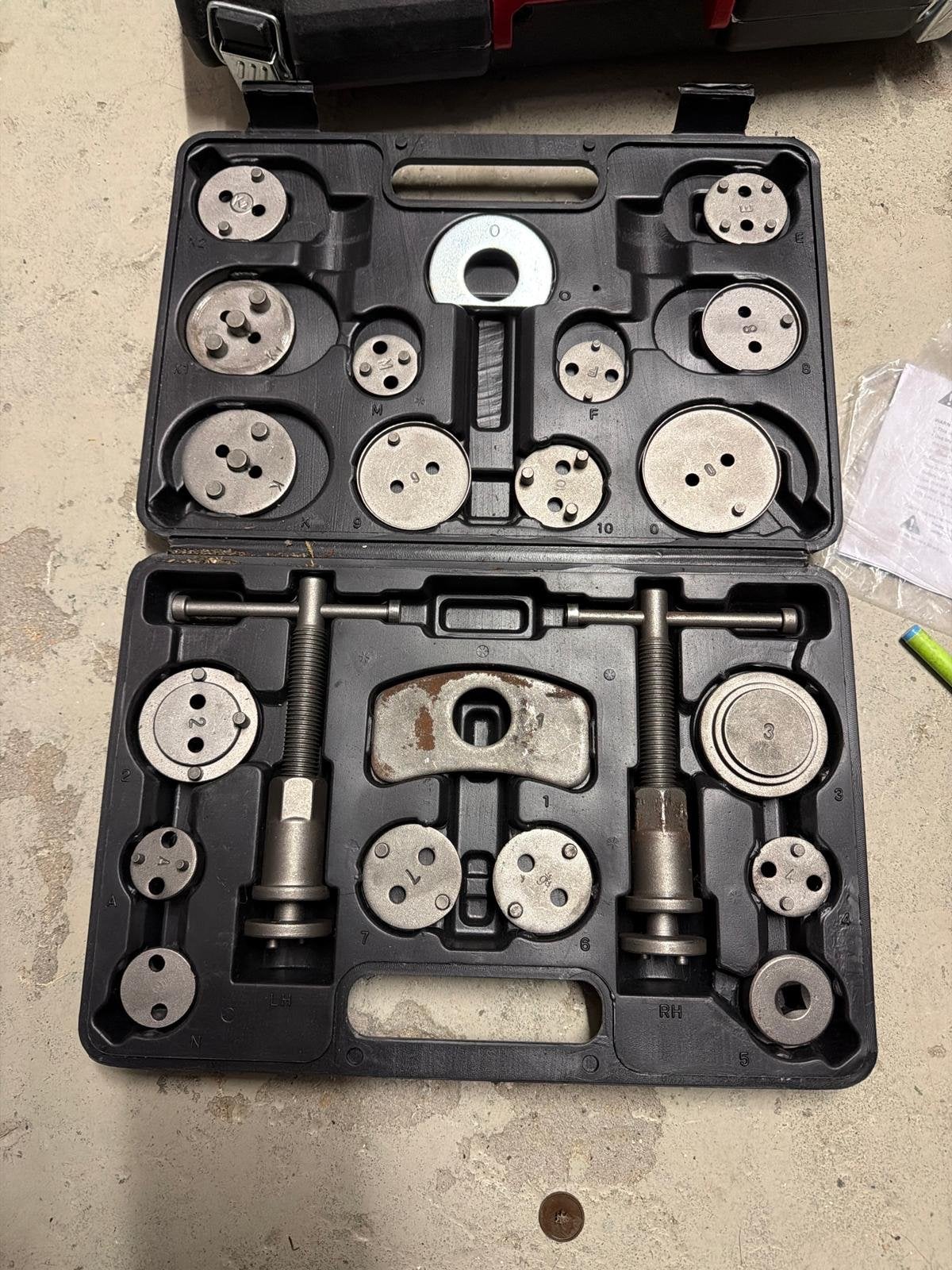 Remzuiger terugstelset / Brake Caliper Wind Back Tool Set, Ophalen, Gebruikt, Universele onderdelen