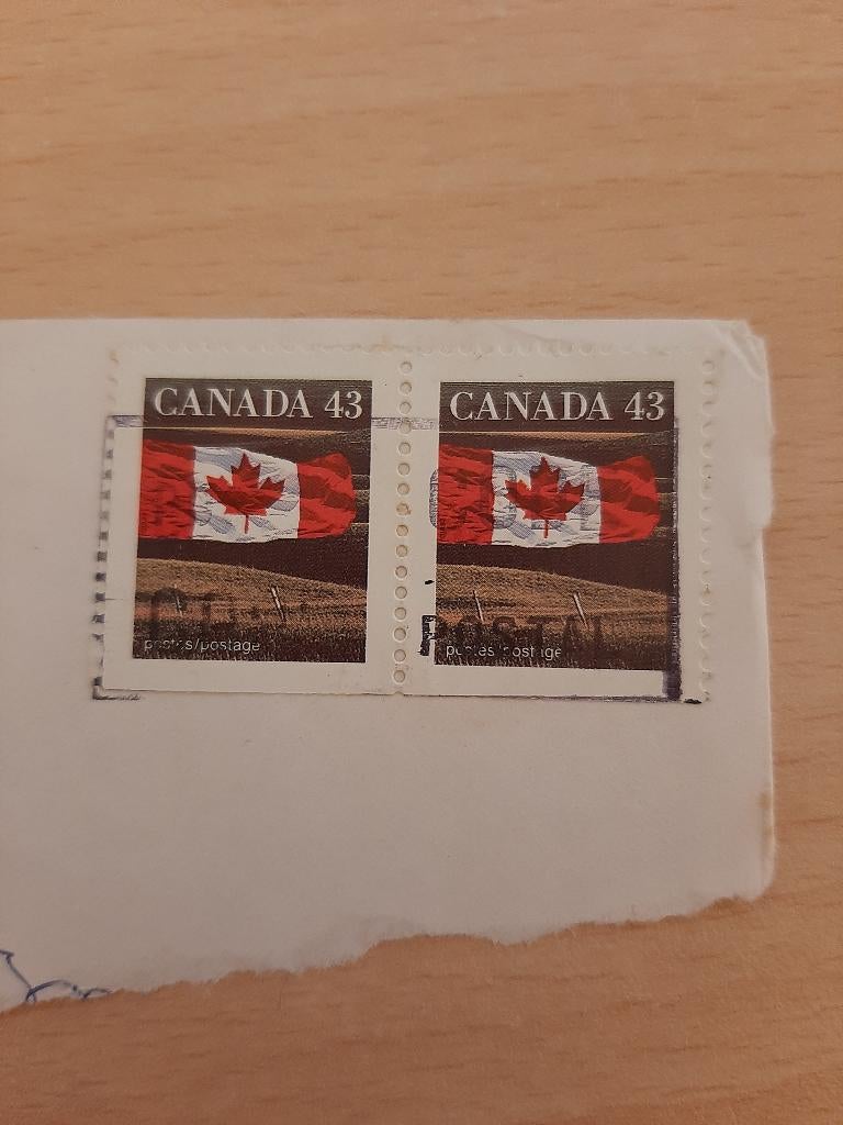 Canada vlag, Verzenden, Gestempeld, Noord-Amerika