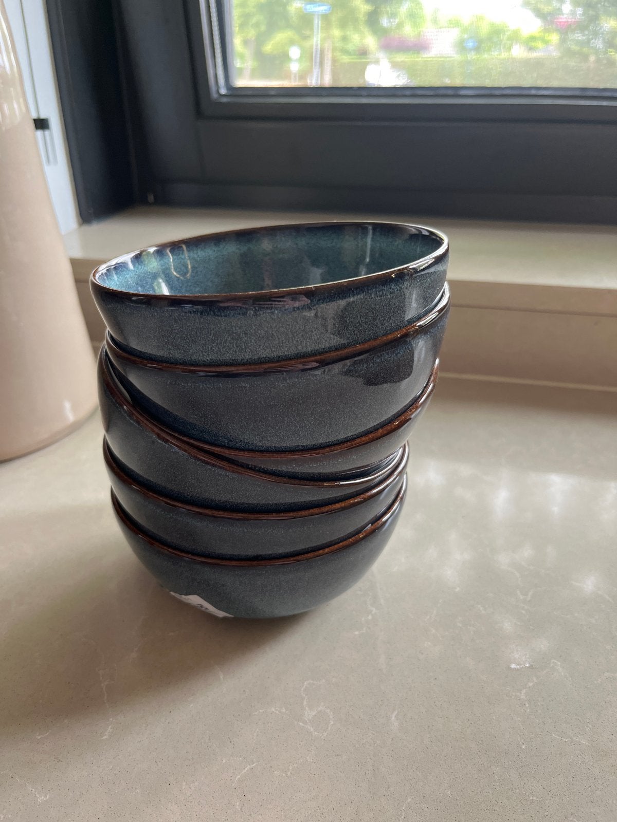 IKEA Gladelig schaaltjes blauw 14 cm, Ophalen, Porselein of Keramiek, Schaal, Rond