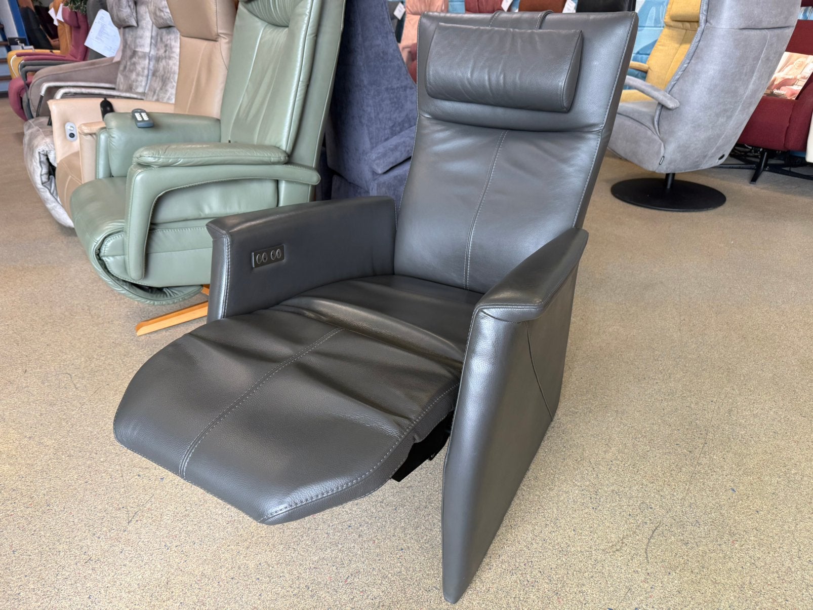 Luxe prominent sta op stoel relax fauteuil gratis bezorging, Ophalen of Verzenden, Zo goed als nieuw, Leer, Ruim 100 fauteuils van alleen de A merken