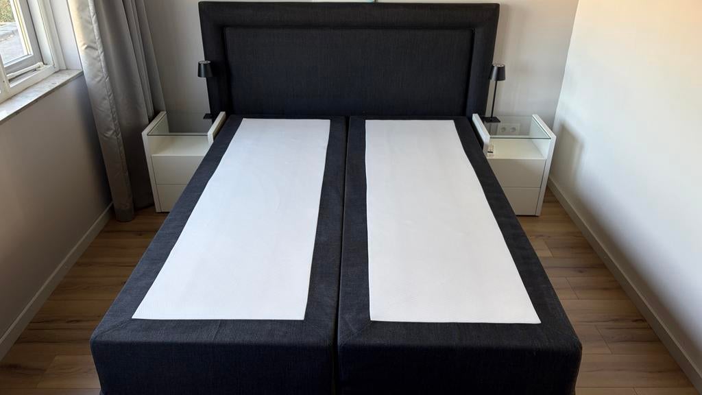 Swiss Sense Premium Boxspring Home 510 vlak met hoofdbord, Huis en Inrichting, Slaapkamer | Boxsprings, Ophalen, Gebruikt, Tweepersoons