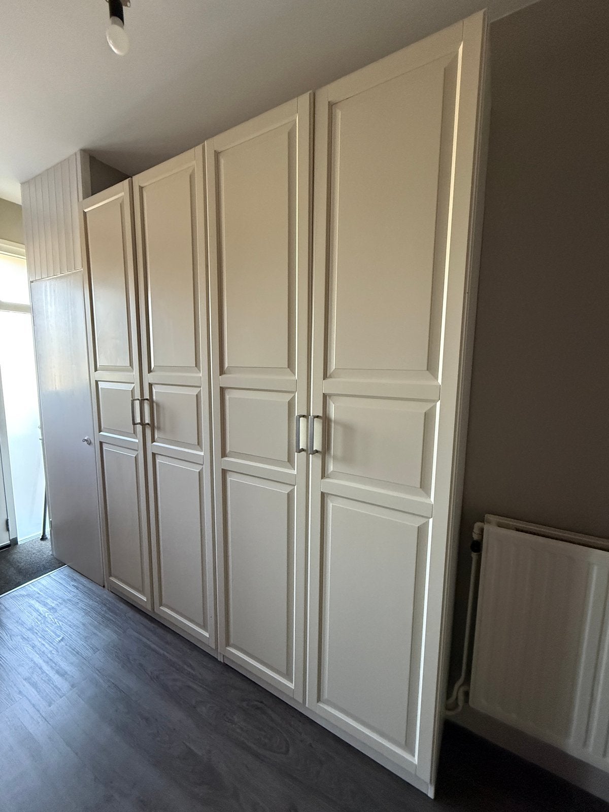Ikea kastdeuren wit/creme, Ophalen, 200 cm of meer, 50 tot 100 cm, Zo goed als nieuw