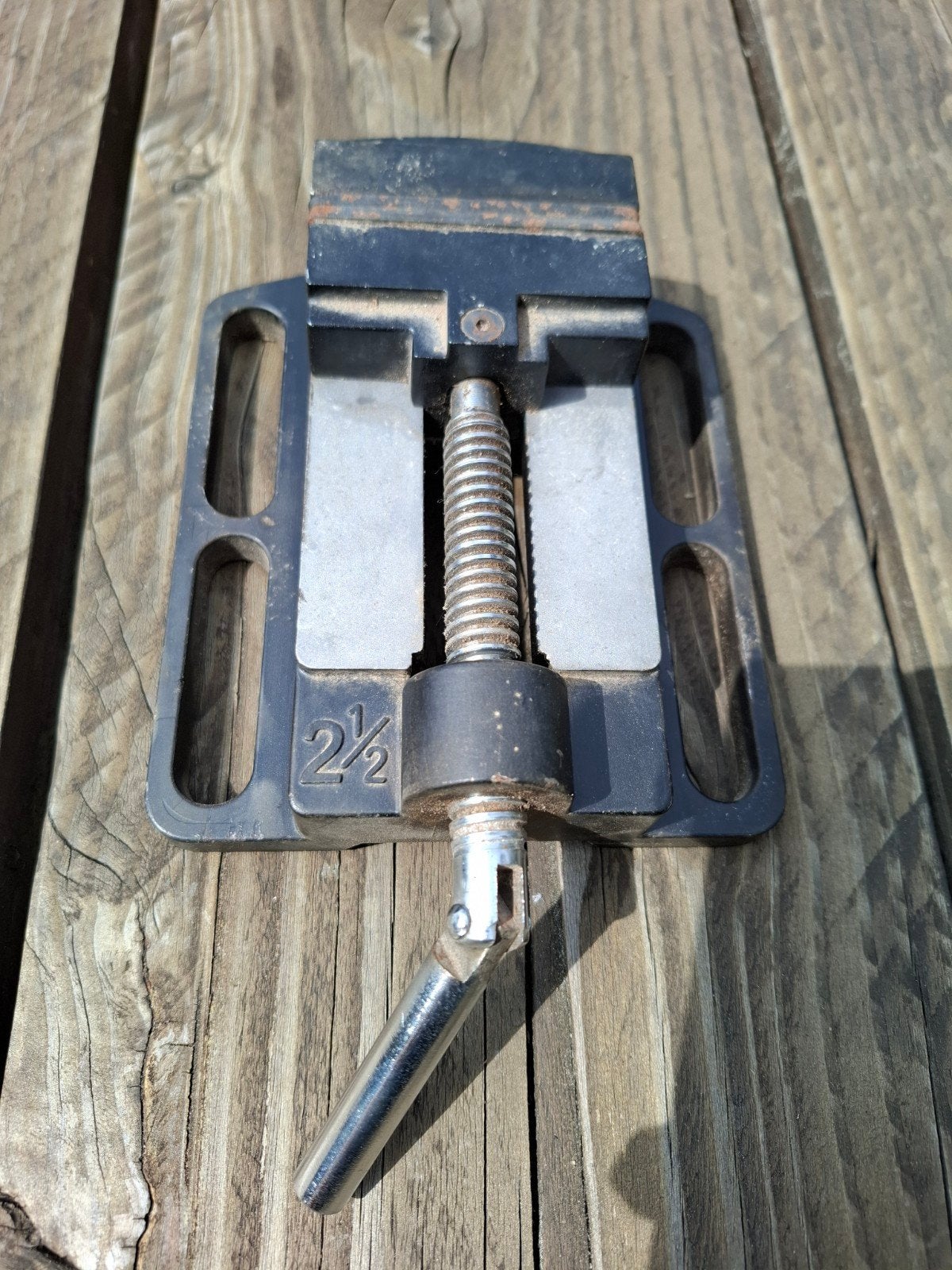 Machineklem 2 1/2 inch, Ophalen of Verzenden, Gebruikt, Bankschroef, Overige merken