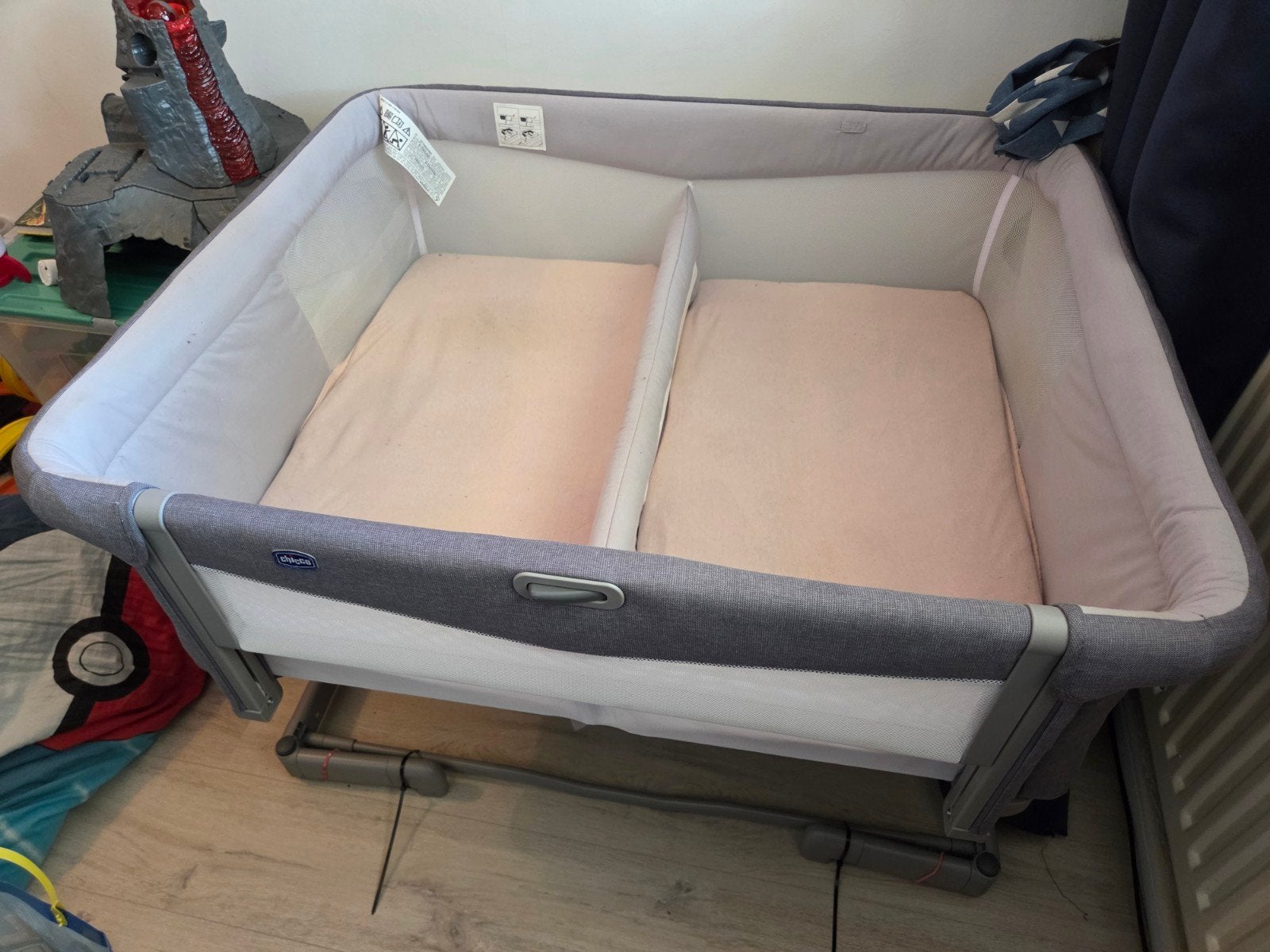 Chicco Next2Me Twins Co-Sleeper - Ideaal voor tweelingen, Ophalen, Gebruikt, Ledikant