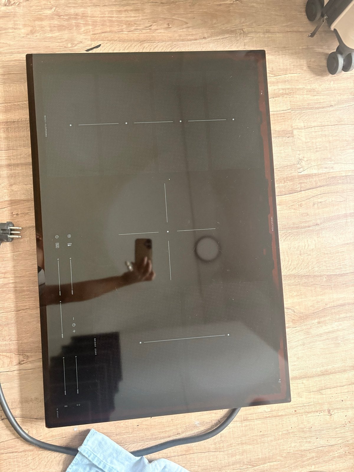 IKEA BLIXTSNABB inductiekookplaat 78 cm - 4 jaar oud, Ophalen, Gebruikt, 4 kookzones, Inbouw