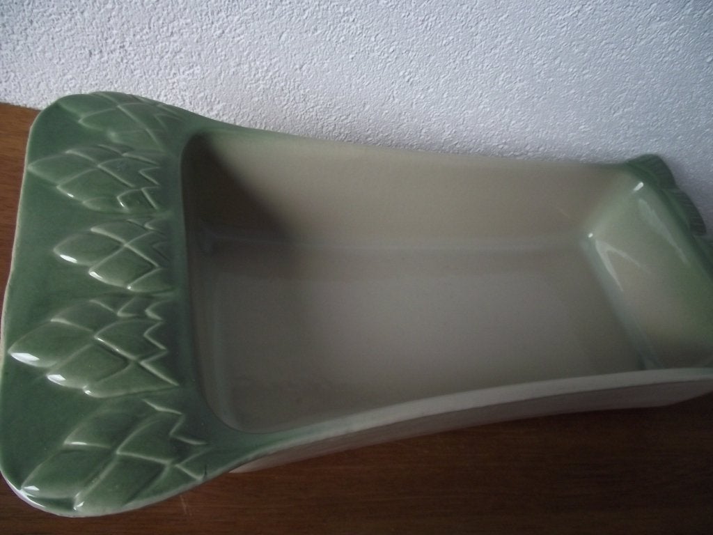 keramiek asperges schaal 44 x 21 cm 3 L BCI Bretons majolica, Huis en Inrichting, Keuken | Servies, Overige merken, Keramiek, Landelijk/Boerenbont