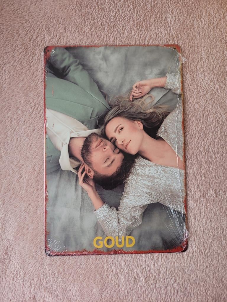 Suzan & Freek Wandbord GOUD - 20x30 cm - Nieuw, Ophalen of Verzenden