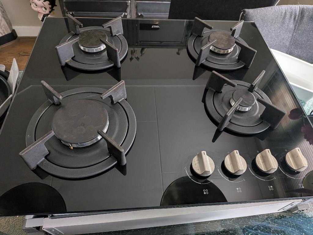 Etna gaskookplaat KGG860ZTA, Ophalen, 4 kookzones, Zo goed als nieuw, Inbouw