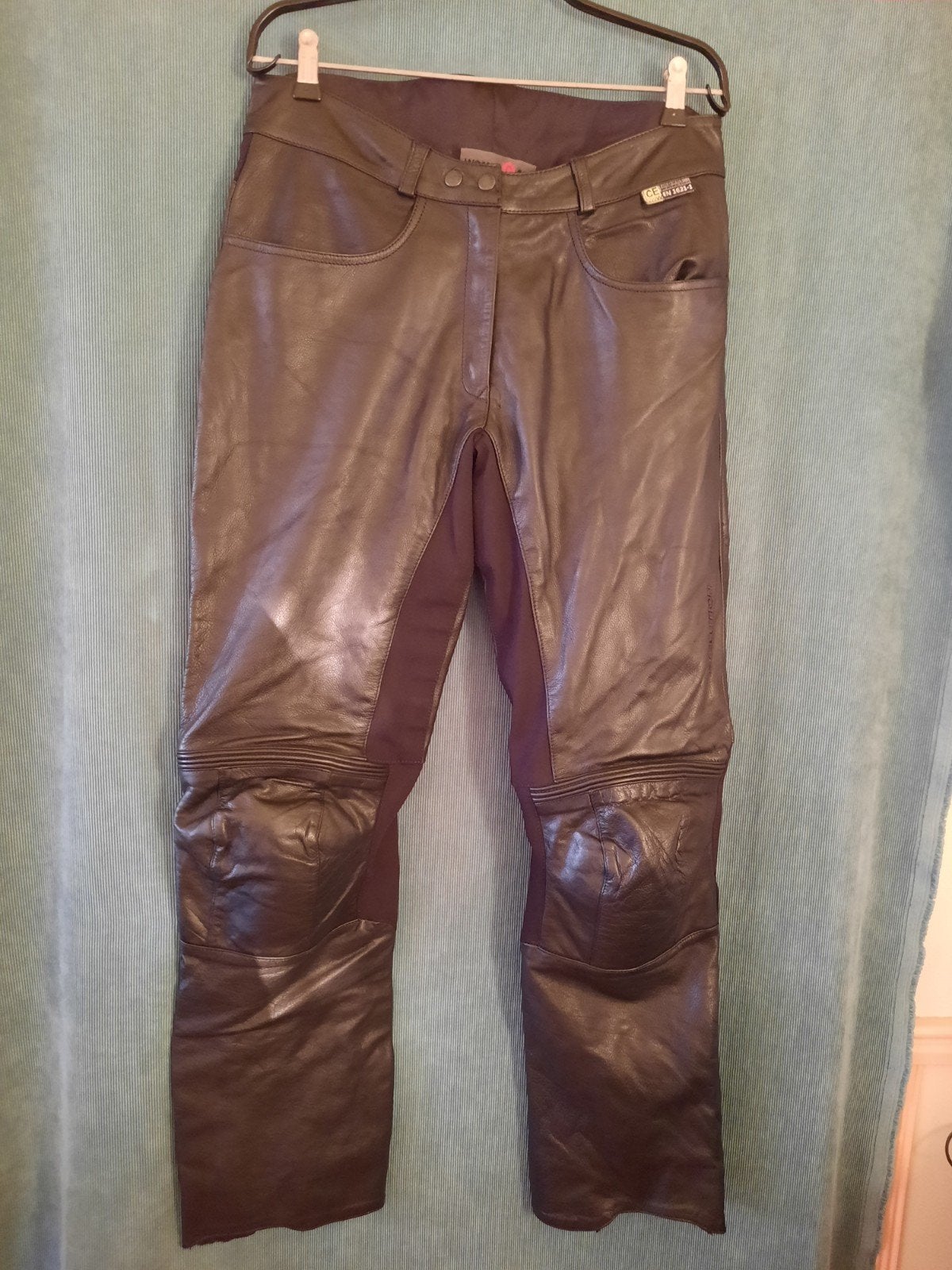 Dames leren motorbroek maat 40 - Evolution, Motoren, Evolution, Broek | leer, Ophalen of Verzenden, Dames