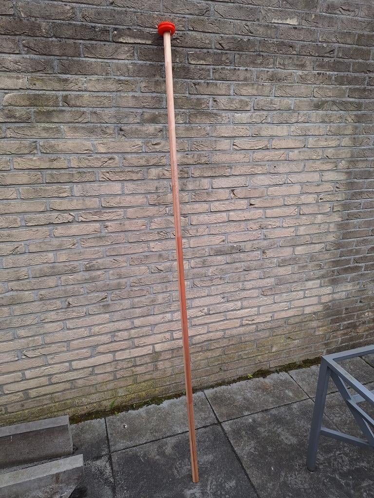 Mooie houten vlaggenstok mast 2 meter, Ophalen