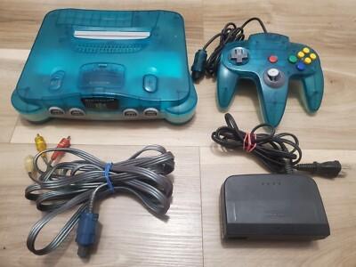 Nitendo 64 (WaterSchade)..Clear Blue Limited Edition.., Spelcomputers en Games, Spelcomputers | Nintendo 64, Ophalen of Verzenden