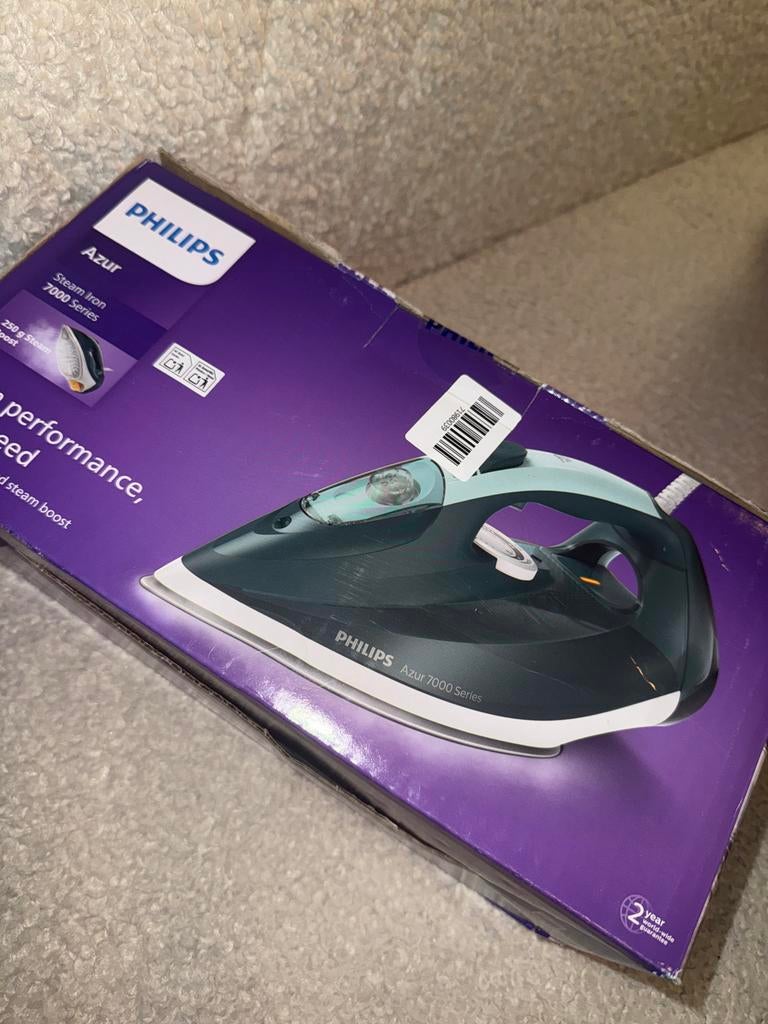 Philips Azur 7000 Series Stoomstrijkijzer, Ophalen of Verzenden, Nieuw, Stoomreiniger