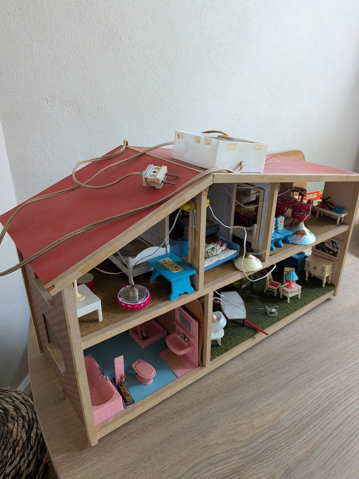 Vintage Lundby Göteborg Poppenhuis uit de jaren 70 –Compleet, Ophalen, Gebruikt