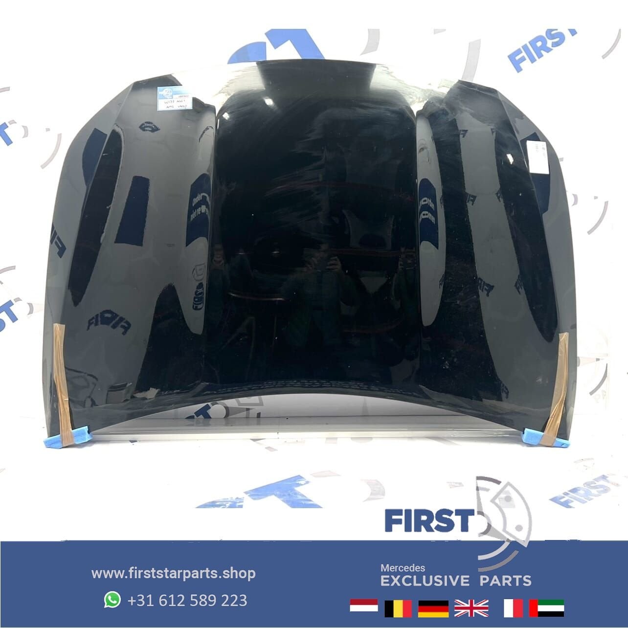 W118 C118 X118 CLA45 AMG MOTORKAP ORIGINEEL Mercedes 2018-20, Gebruikt, -, Voor, Ophalen of Verzenden