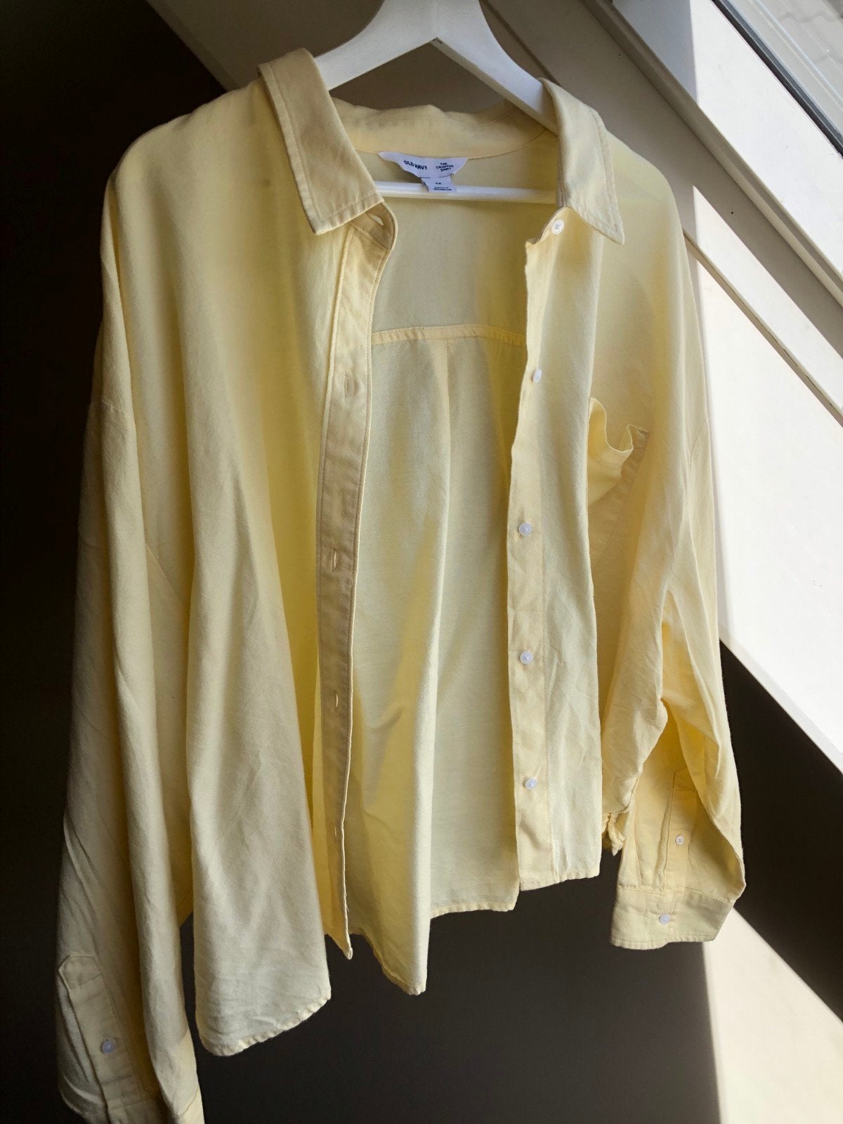 Cropped Blouse maat 52/54 (3xl) NIEUW, Kleding | Dames, Blouses en Tunieken, Old Navy, Geel, Maat 46/48 (XL) of groter, Nieuw