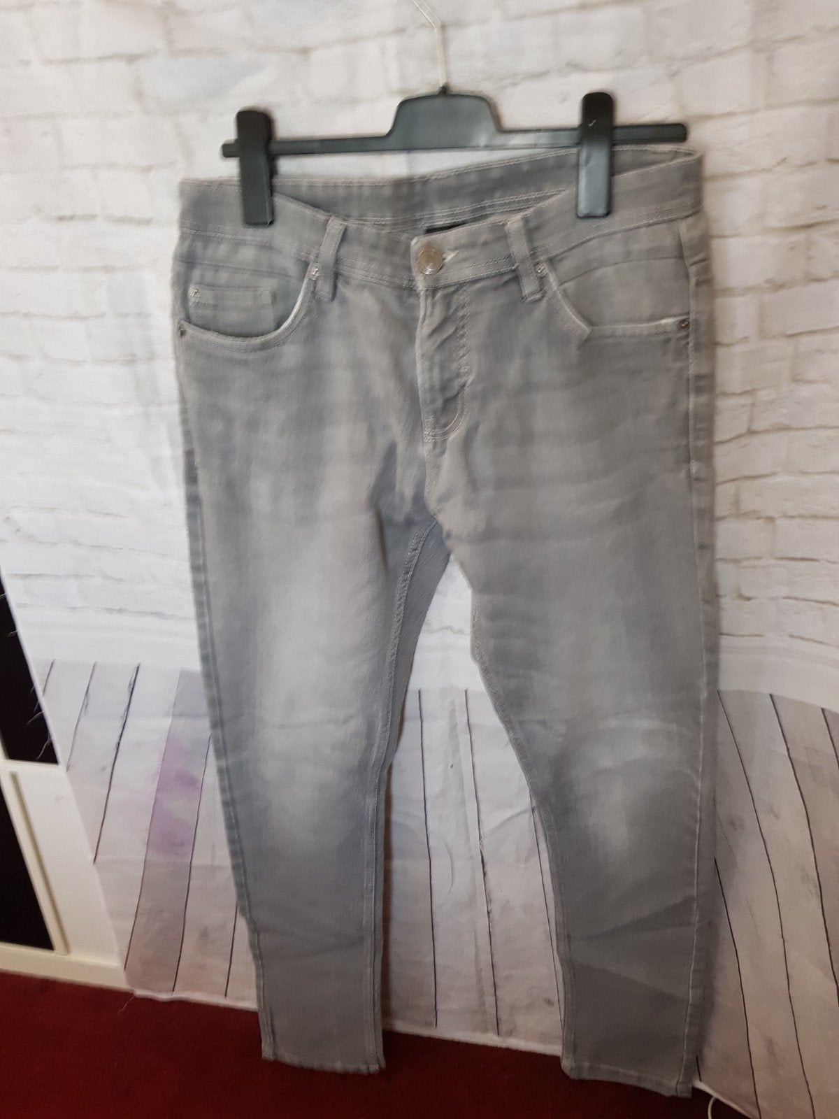 Nieuwe grijze jeans van Straight Up, maat 44B, Verzenden