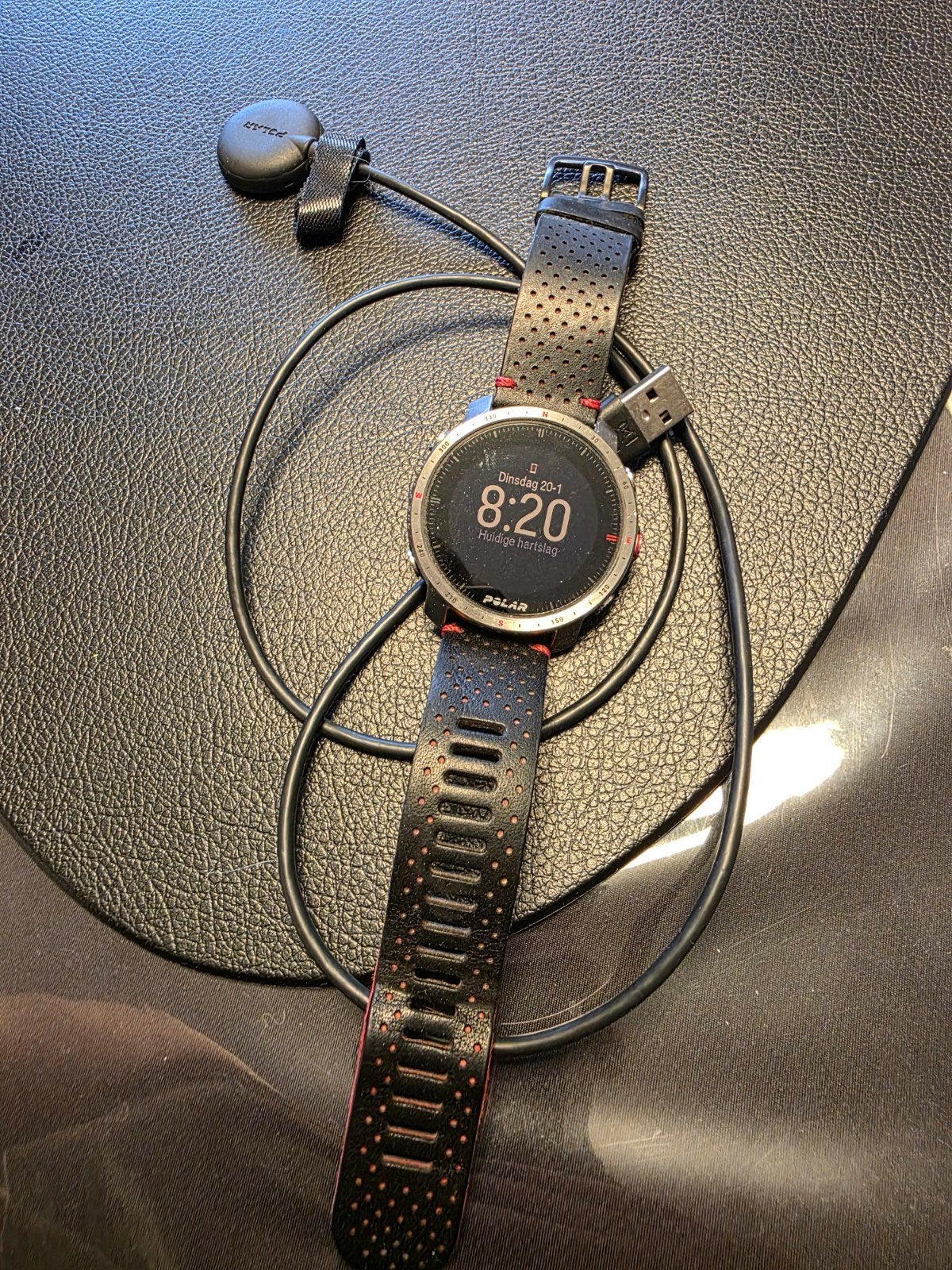 Polar Grit X Pro Titan M/L Sporthorloge, Ophalen, Gebruikt, Zwart, Android