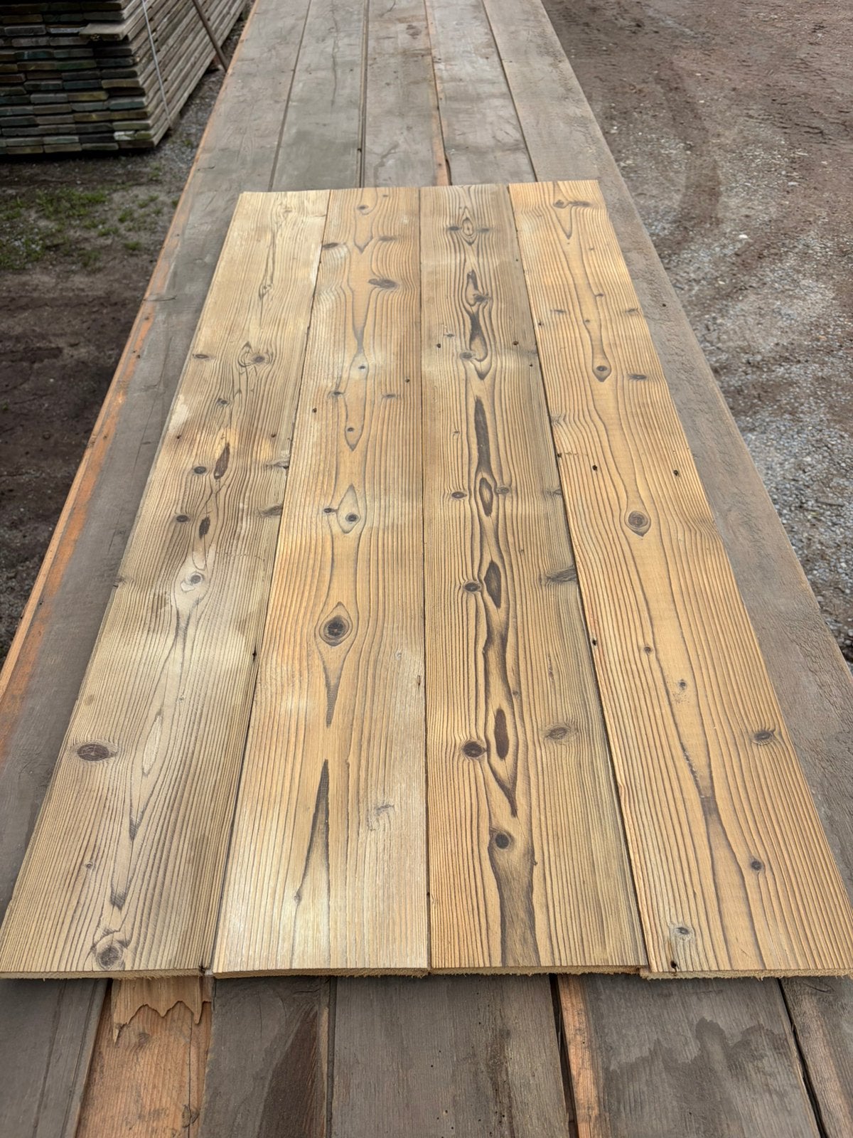 350 m2 oude barnwood planken, Ophalen, Gebruikt, Minder dan 25 mm, Plank